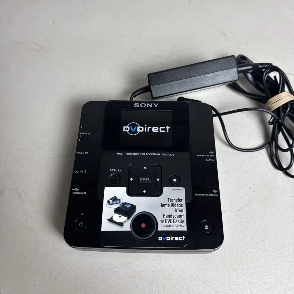 Sony VRD-MC6 DVDirect Multi-Function DVD Recorder w/ Power Supply - EUC